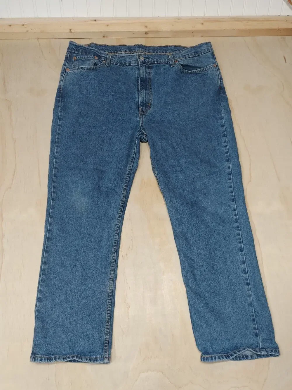 Levi’s 514 Straight Fit Jeans Men 42x30 Blue Denim Classic Wash Pants